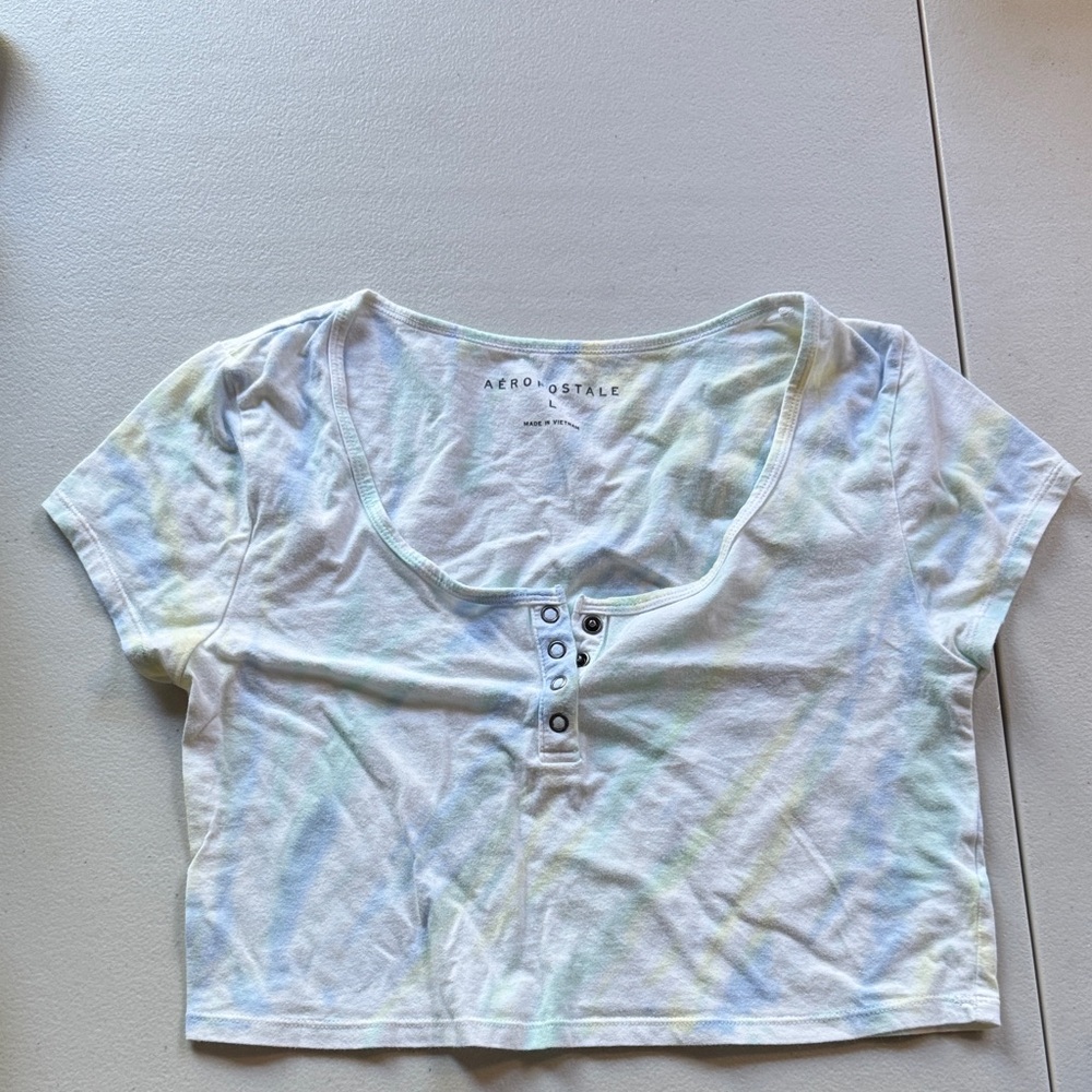 Aeropostale Pastel Tie-Dye Top